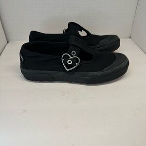 Vans Style 93 Women’s Mary Jane Black Canvas Sneakers Size 7